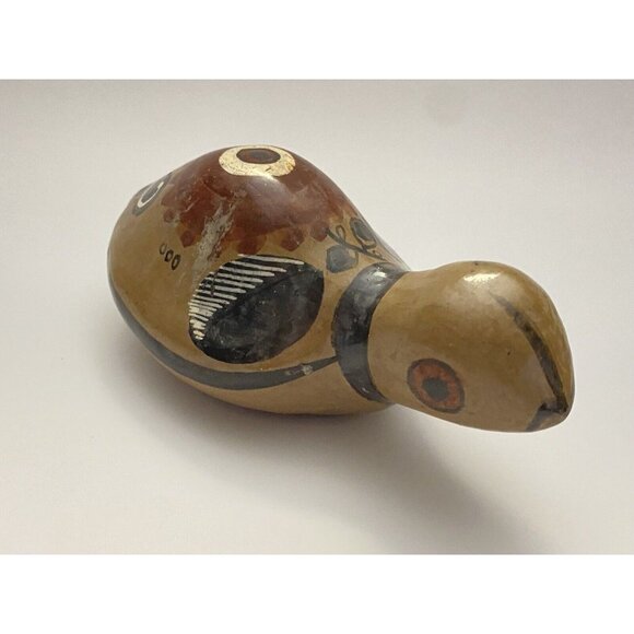 Tonala Mexican Folk Art Pottery Ceramic Turtle Figurine 4.5” Long - Picture 2 of 9